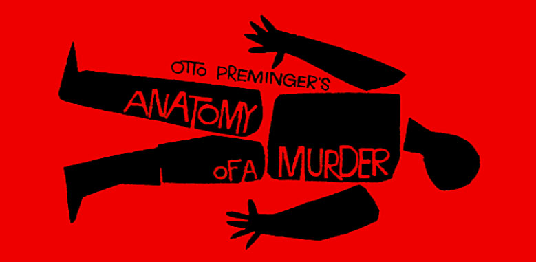 Saul Bass movie poster for Otto Preminger movie "Anatomy of a Murder"